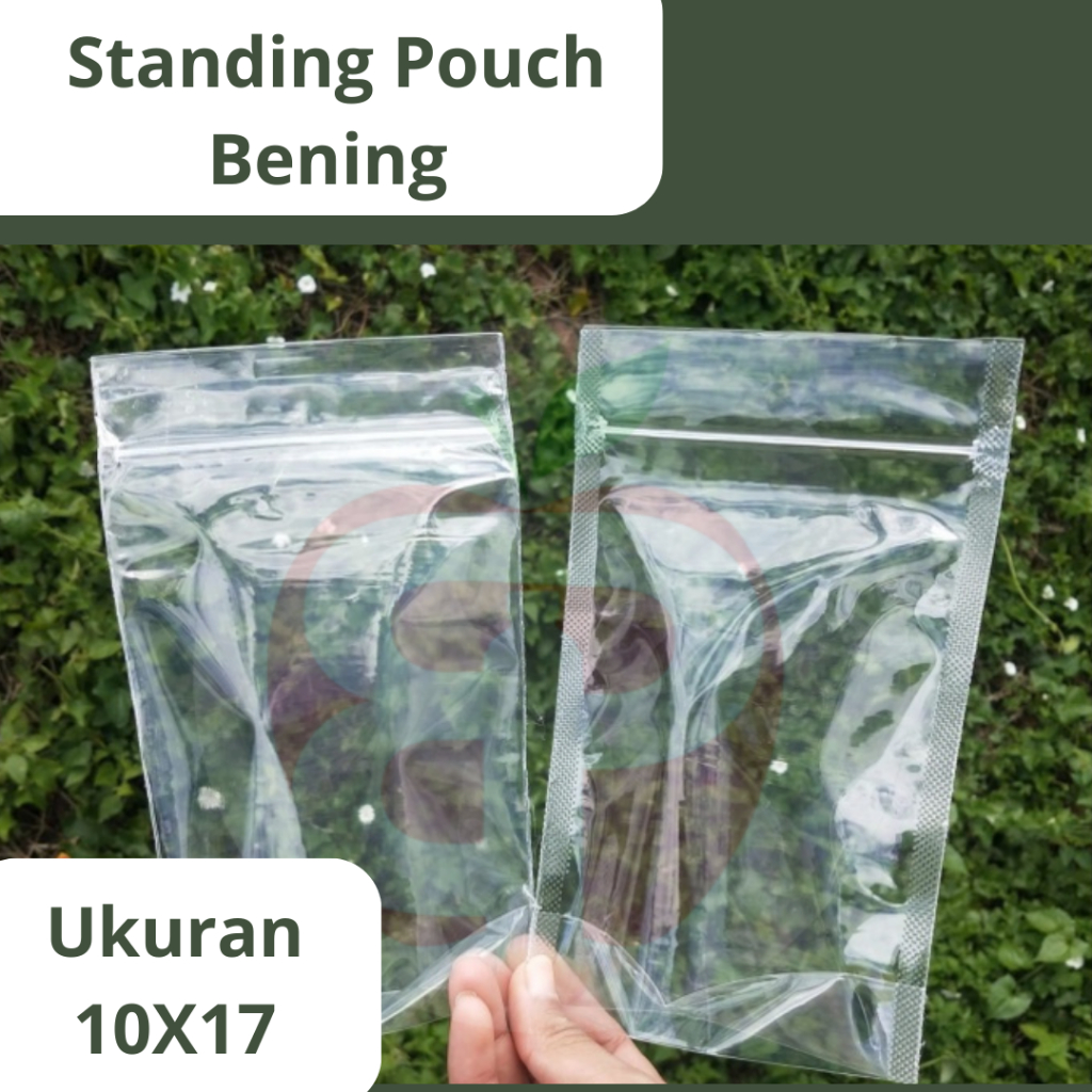 (50PCS) STP Standing Pouch | Standing Pouch Bening | Standing Pouch | Standing Pouch Klip 10 x 17 cm