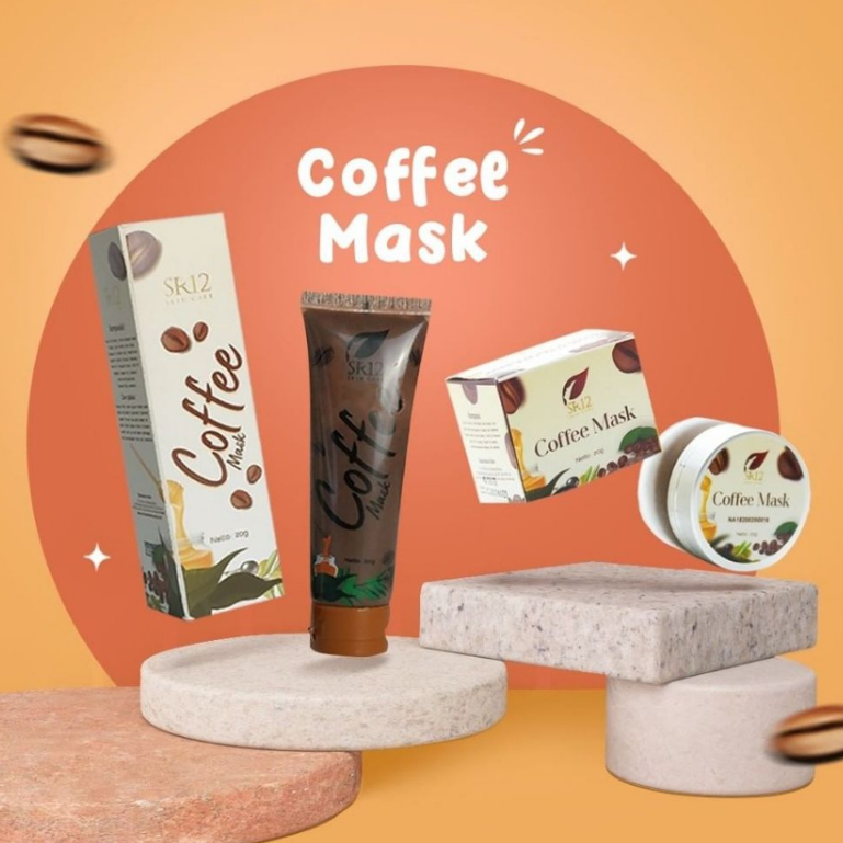 Coffee Mask Masker Tube 20gr SR12 Peeling Kopi Ampuh atasi Flek Hitam Noda Bekas Jerawat Komedo BPOM