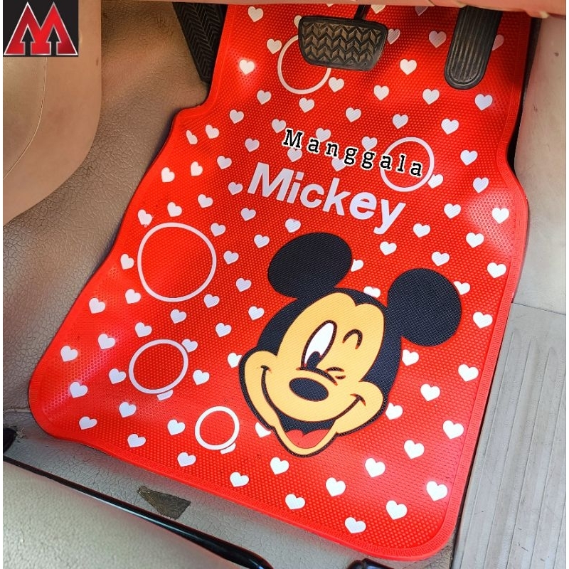 Karpet Mobil Mickey Kedip Merah
