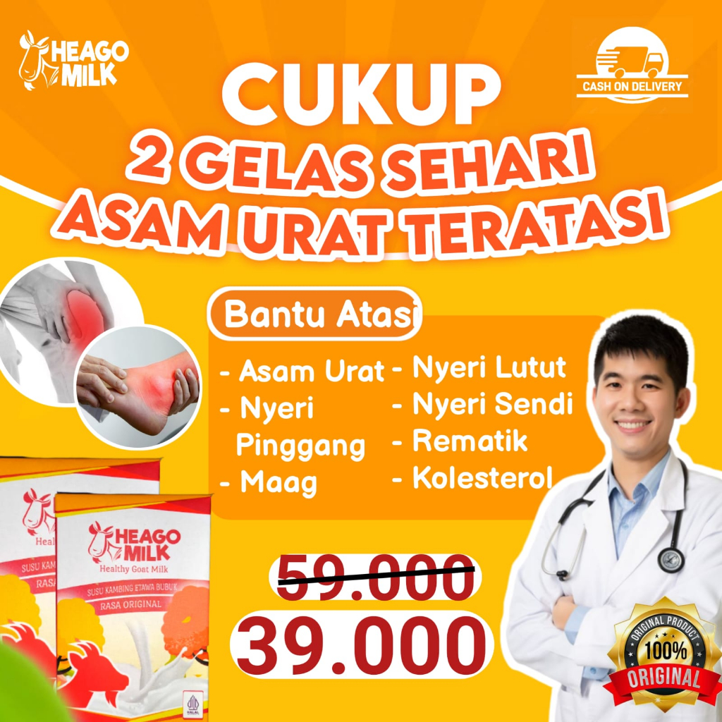 

PROMO! Susu Kambing Etawa Bubuk Mengobati masalah sendi dan asam lambung 100% ori tidak bau prengus