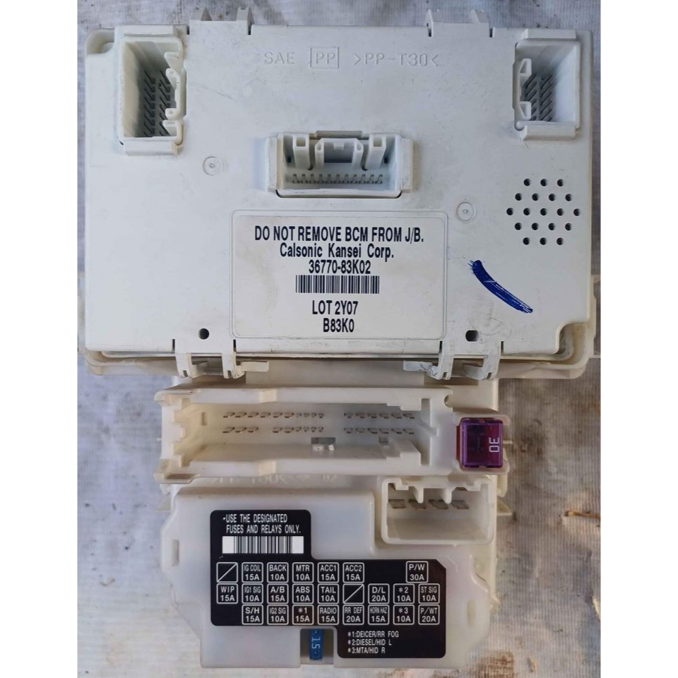 Modul BCM Body Control Fuse Box Sekring Suzuki Splash Original