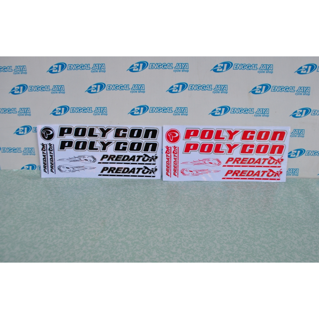 Decal Sticker Stiker Sepeda Polygon Predator MTB Hybrid Roadbike Balap Jadul BMX Mini Anak Jengki Mi