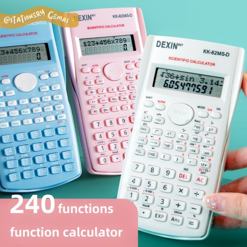 

Kalkulator Scientific Dexin Kalkulator Ujian Sin Cos Tan Function 240+