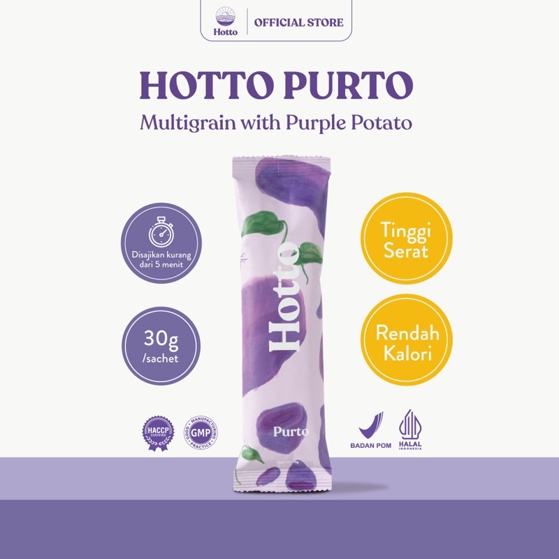 

Hotto Purto | Minuman Multigrain dengan Ubi Ungu dan Oat | Minuman Kesehatan