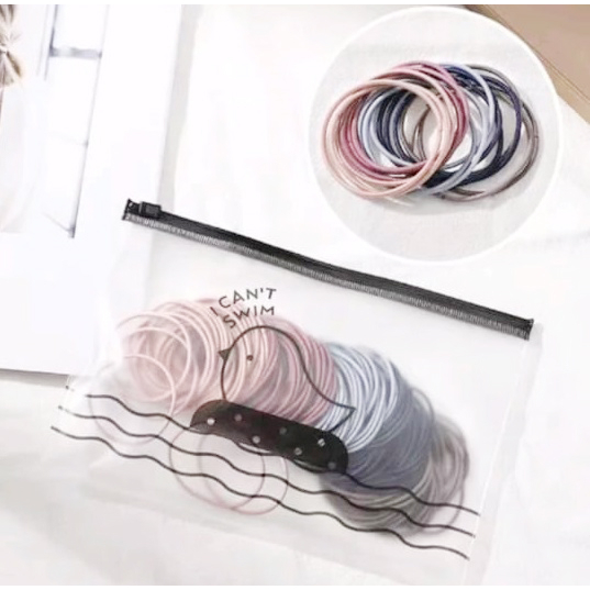 IKAT RAMBUT KARET POLOS ELASTIS GAYA KOREA WANITA / KARET RAMBUT SCRUNCHIE / KARET GELANG KUCIR ISI 