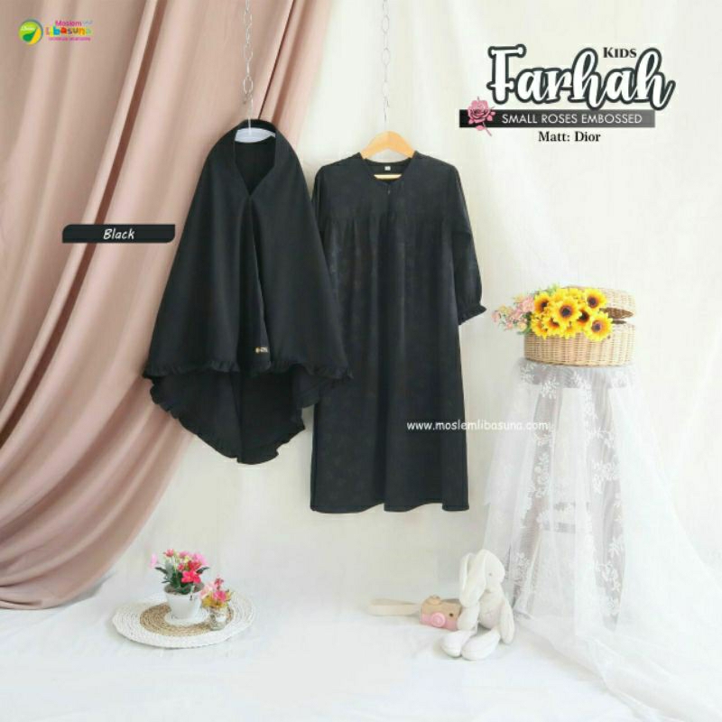 Gamis set anak Farhah by Libasuna
