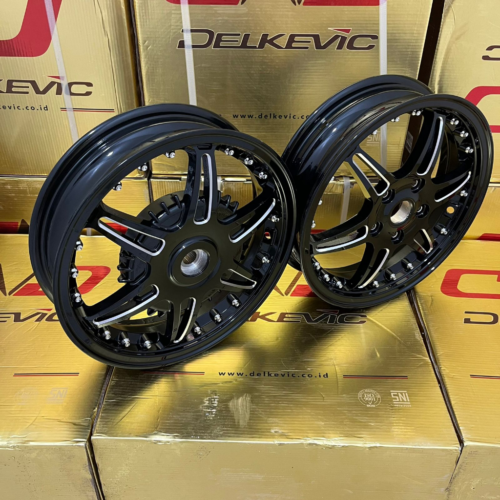 VELG RACING VESPA SPRINT 150 RING 12 VELG VESPA SPRINT SET DEPAN BELAKANG ORIGINAL DELKEVIC