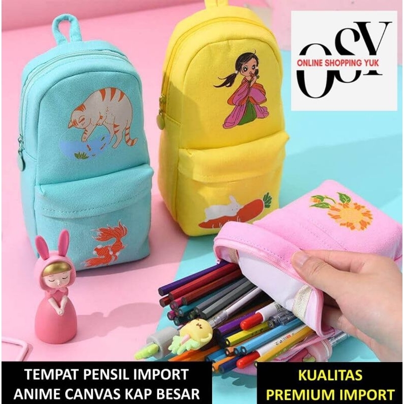 

TEMPAT PENCIL LUCU IMUT CANTIK , KAPASITAS BESAR BAHAN CANVAS. 103