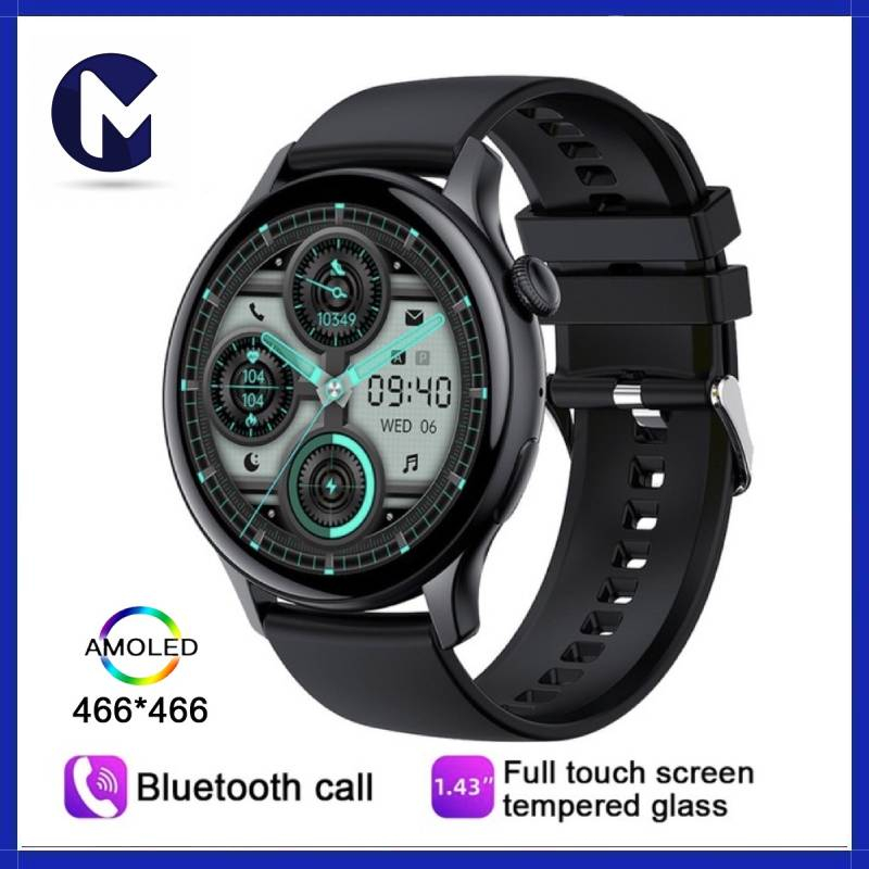 MIDO HK85 AMOLD Smartwatch AOD Screen BT Call NFC