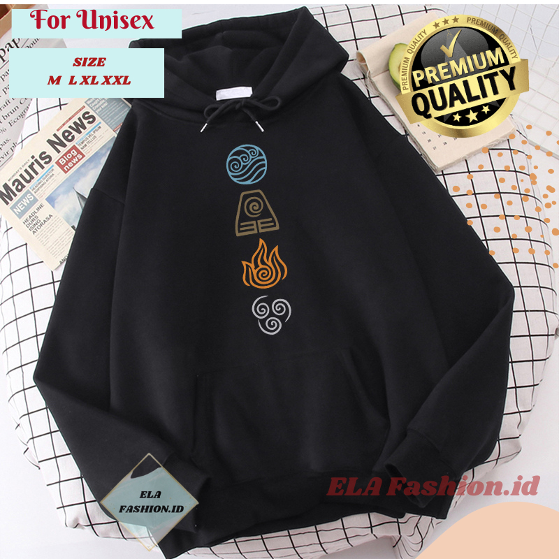 Pullover Hoodie Hodie Kartun Anime Avatar The Last Airbender Aesthetic Manga Hoody