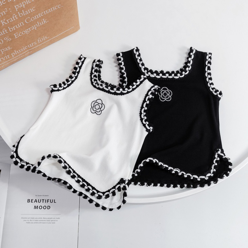 baju atasan anak Chanel top