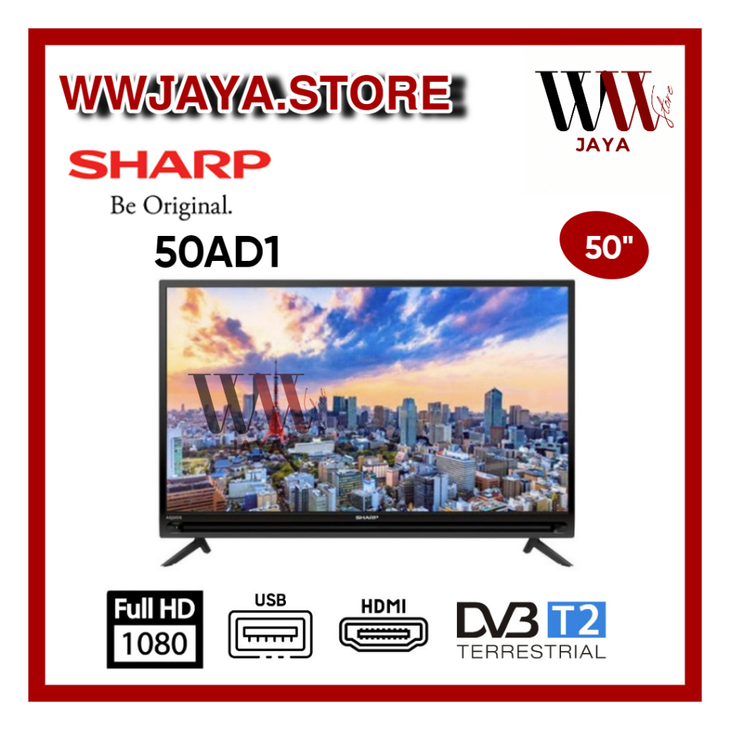 TV LED Digital 50AD1 LED Sharp 50 Inch Digital TV