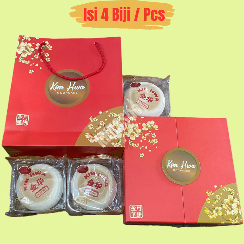 

Mooncake Kim Hwa Kue Bulan Zhong Chiu Pia (Isi 4) Tong Jiu Pia Kulit Putih Grosir Moon cake Chong Chiu Pia KimHwa
