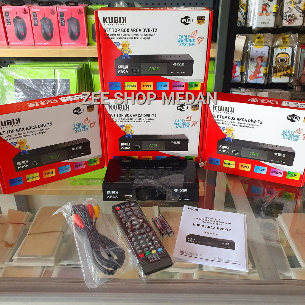 KABEL HDMI / SET TOP BOX TV DIGITAL MERK SUPER HD / STB RECEIVER TV DIGITAL FULL HD PORT USB WIFI HD