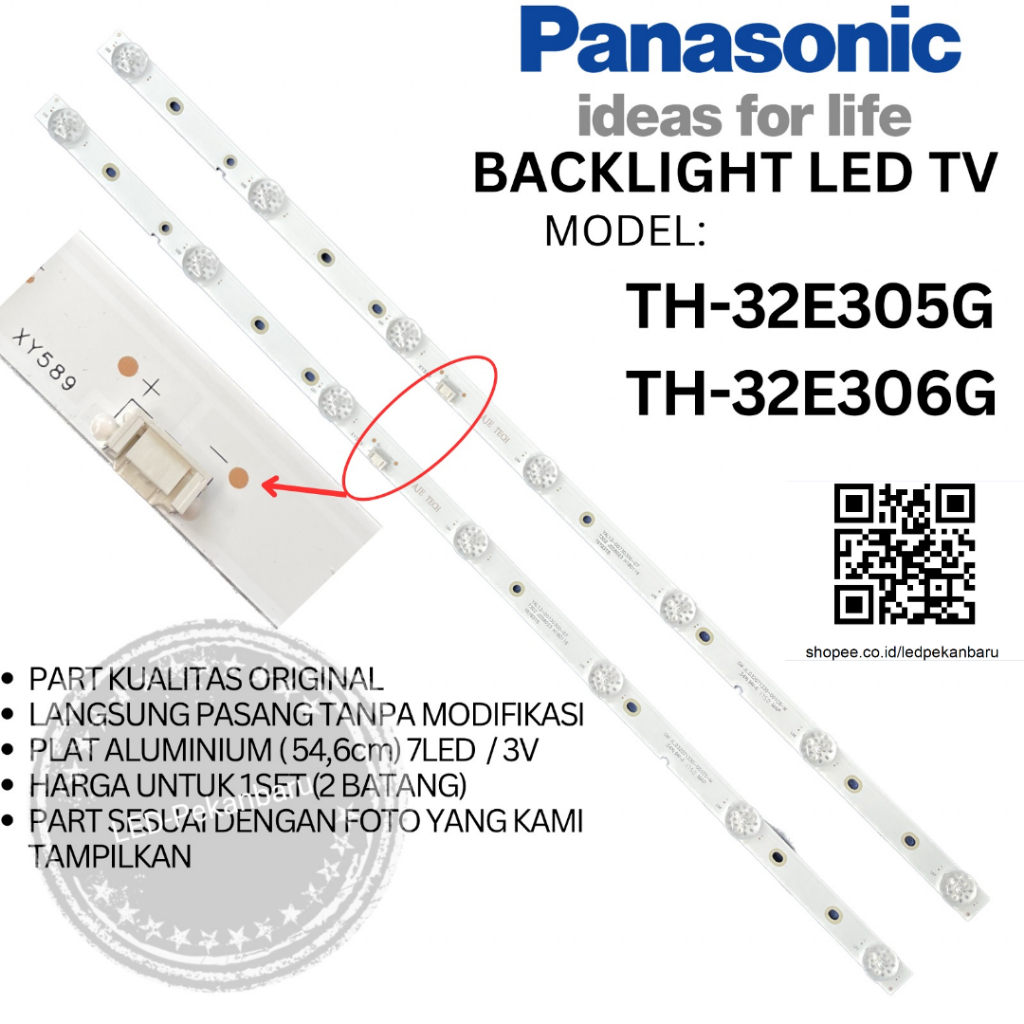 BACKLIGHT LED TV PANASONIC TH 32E305G 32E305 TH32E305G TH32E305 BL 7K