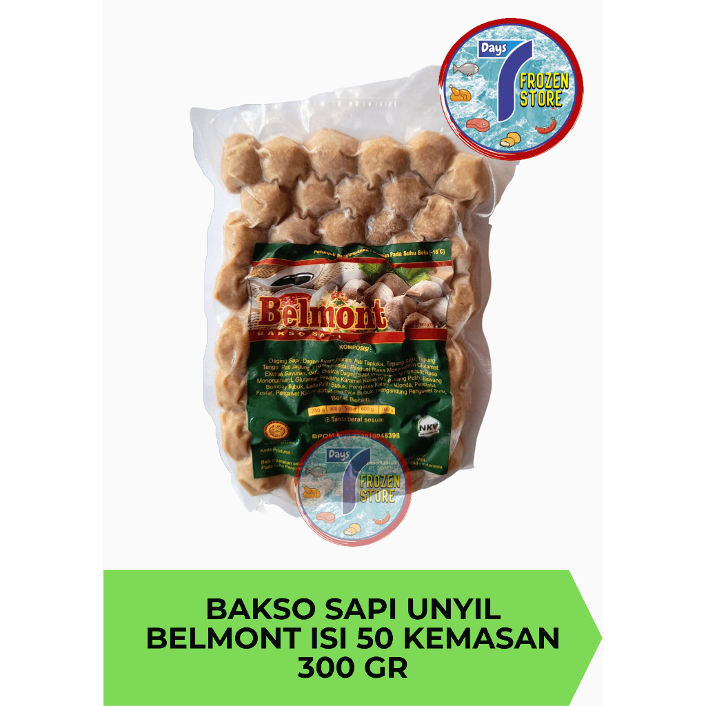 

Bakso Sapi Unyil Belmont isi 50 kemasan 300 gram