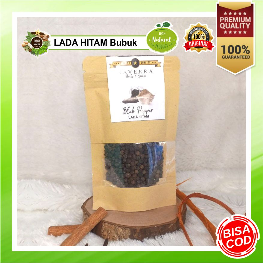 

BIJI LADA HITAM / BLACK PEPPER MURNI ORIGINAL KUALITAS SUPER , 100% ASLI REMPAH KUALITAS PREMIUM uk. Pouch Hemat & Praktis untuk MINUMAN KESEHATAN HERBAL