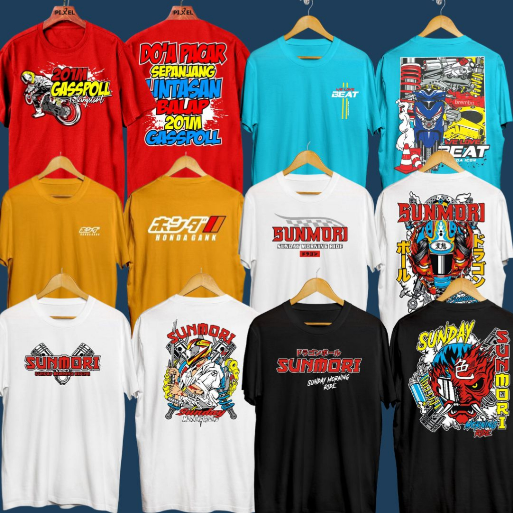 Tshirt anak motor keren/kaos anak motor/kaos motor Racing