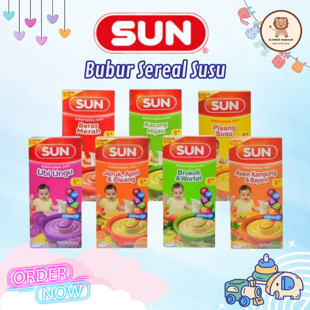 SUN Bubur Sereal Susu 120 Gram / MPASI 6+ BULAN
