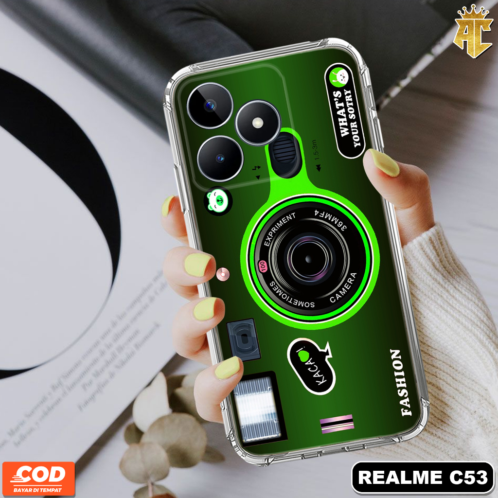 CASE REALME C53 - Casing REALME C53 Terbaru AERO STORE [ MOTIF 55 ] Silikon - Case Hp REALME C53 - C