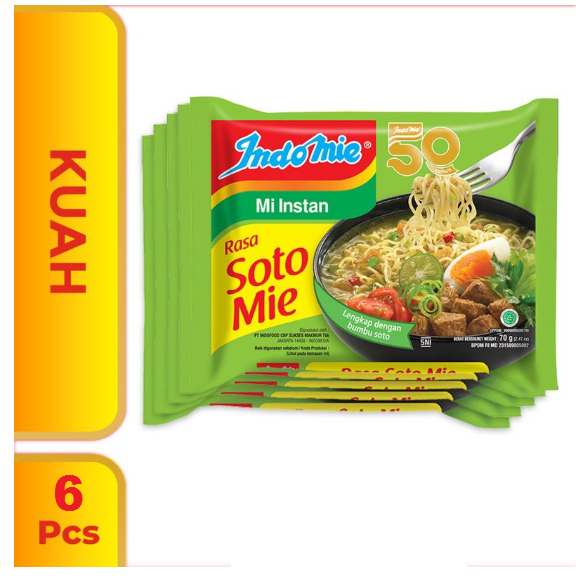 

Indomie Soto 6 Bungkus - Rafka Aulia Collection