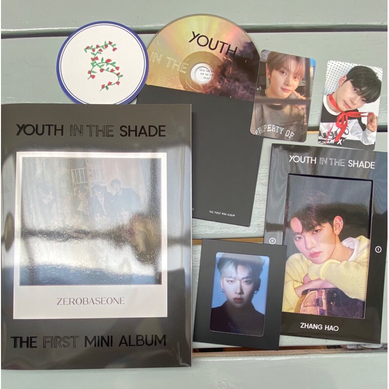 Abum Zb1 youth in the shade pc matthew withmuu hanbin coaster gunwook layer card ricky photo frame z