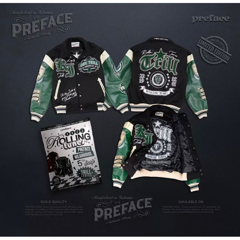 JAKET VARSITY PREFACE ROLLING TUNES