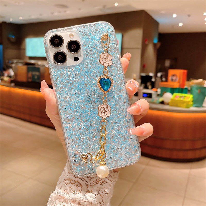 Case Iphone Apple Bling Bling Bunga Untuk Iphone 12 13 14 Pro & Pro Max Super Cute