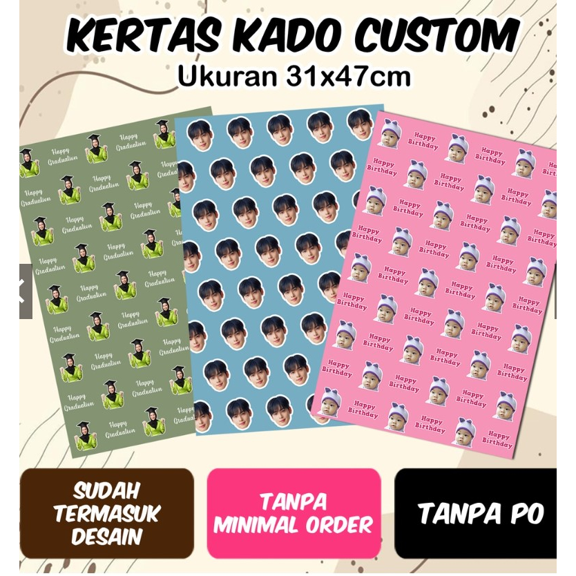

KERTAS KADO CUSTOM