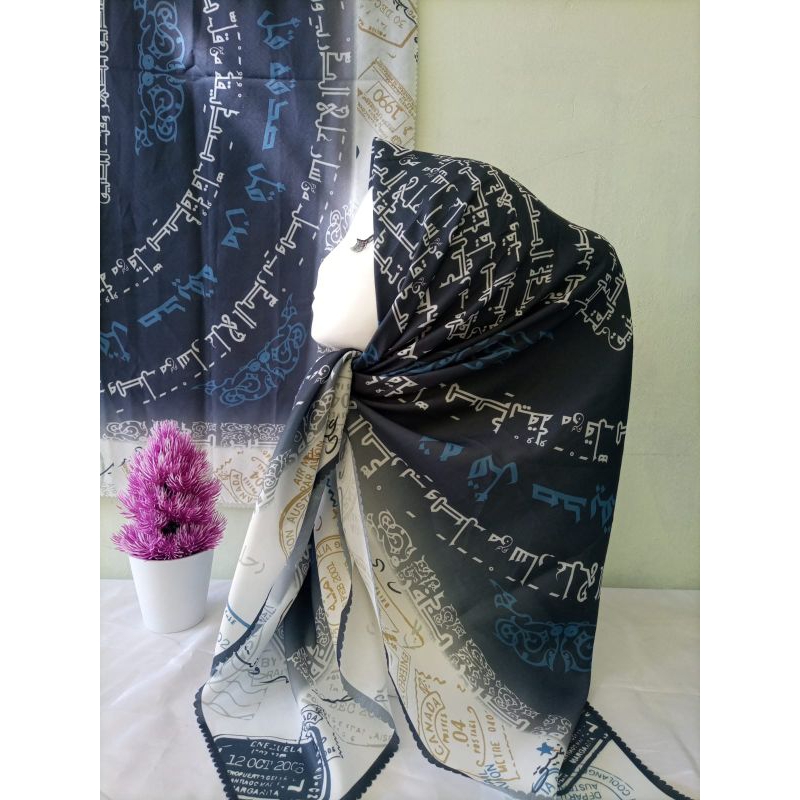 Kerudung Santri Tulisan Cantik Motif lengkap Kalam Hikmah Motif Koran Tulisan Kata Mutiara Jilbab Ng
