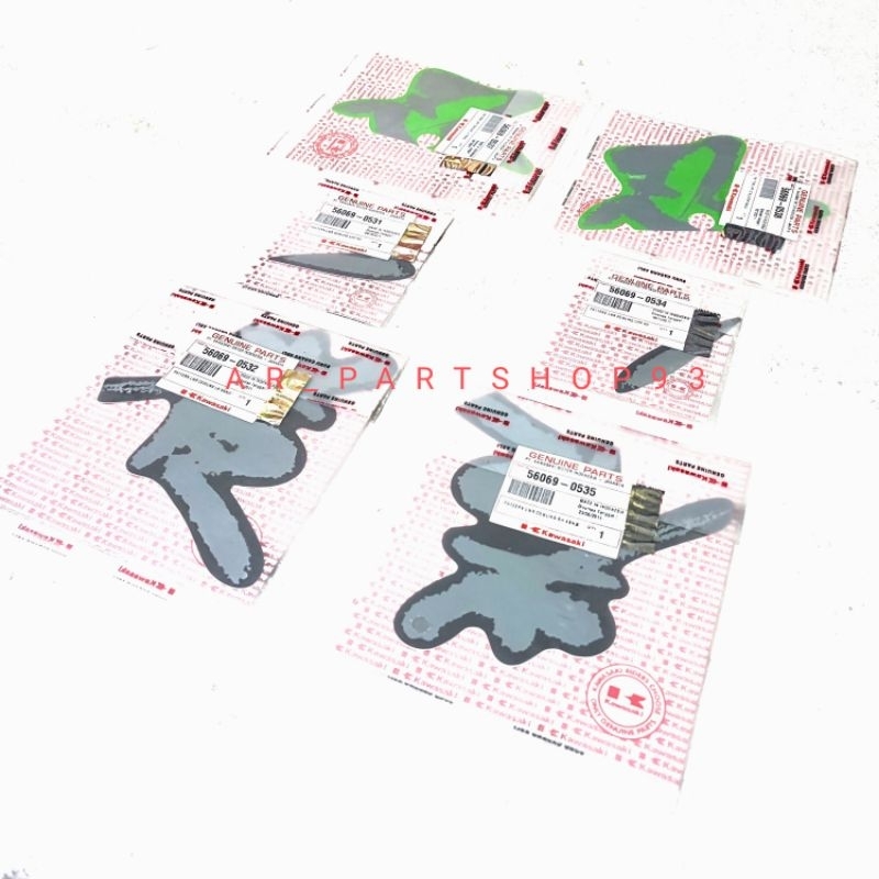 STRIPING STICKER FAIRING BAWAH NINJA RR OLD SE GEN 4 2011 ORIGINAL NEW