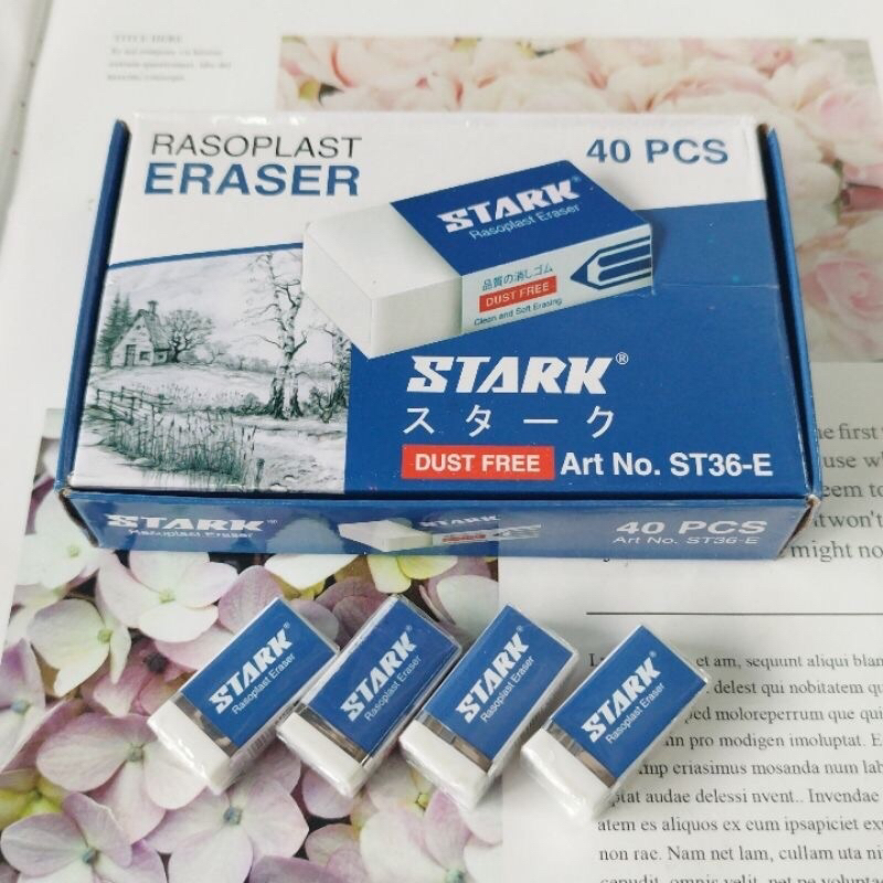 

40pcs Penghapus Pensil Stark ST36-E