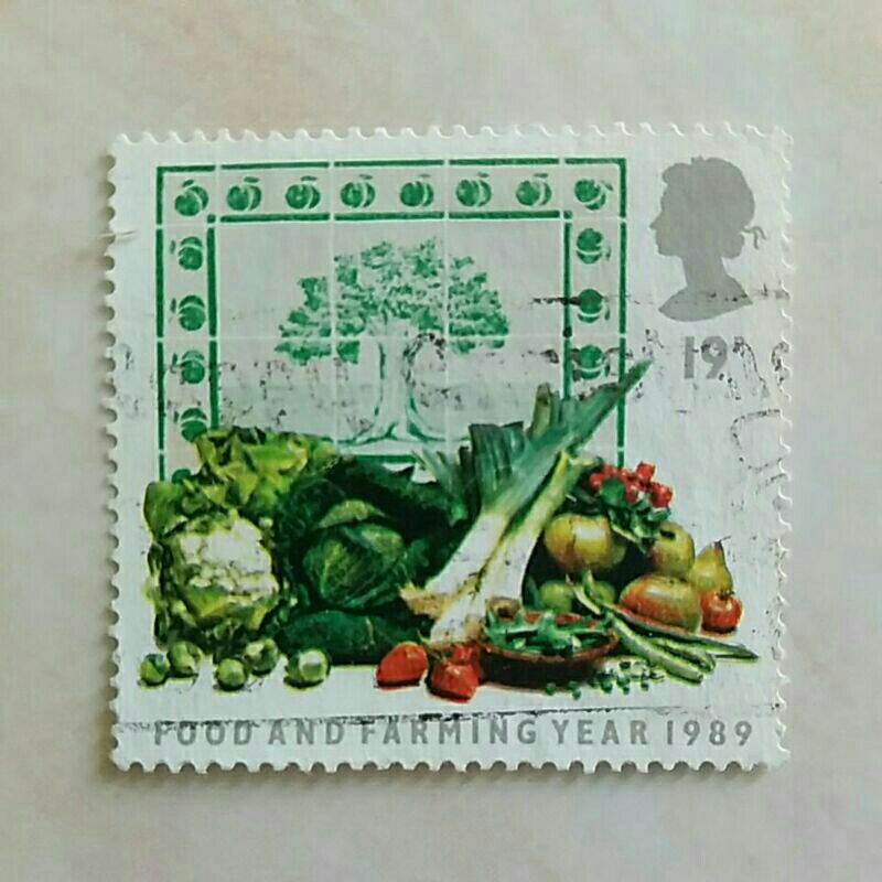 

(AD) Perangko Inggris Britania Raya 1989 Food and Farming Year - Fruit and Vegetables 19p Used