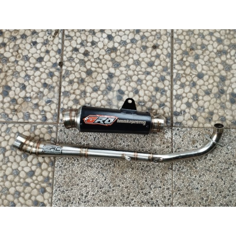 Knalpot Racing GRC MUFFLER type G - 03 Coating Supra 125 Karisma Kirana Footstep Standar