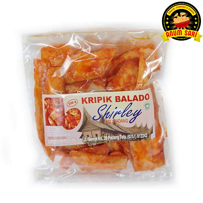 

Keripik Singkong Shirley Pedas Balado 250 Gram - Anum Sari