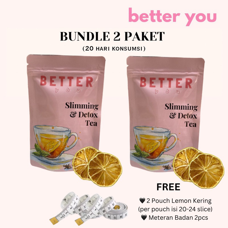 

2 PAKET TEH SLIMMING & DETOX 20 HARI BETTERYOU