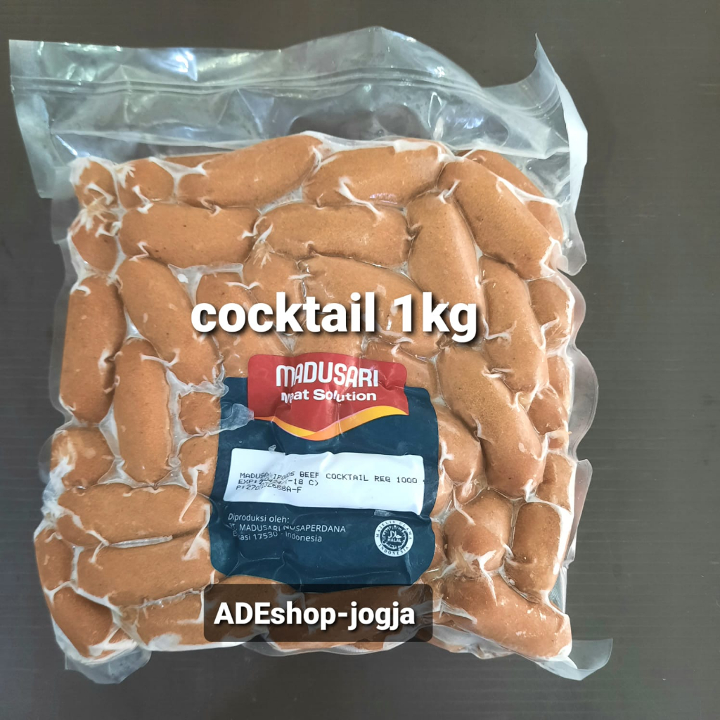 

sosis sapi cocktail pendek mini madusari 1kg meat solution madu sari