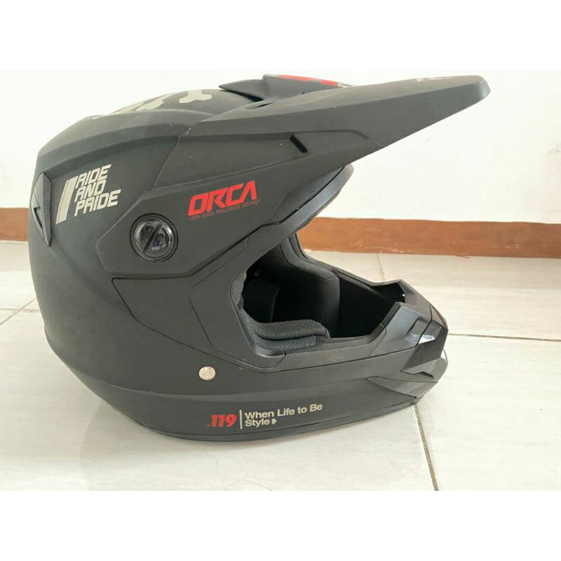 helm cross trail RSV ORCA 119 KSR BLACK DOFF LIMITED EDITION