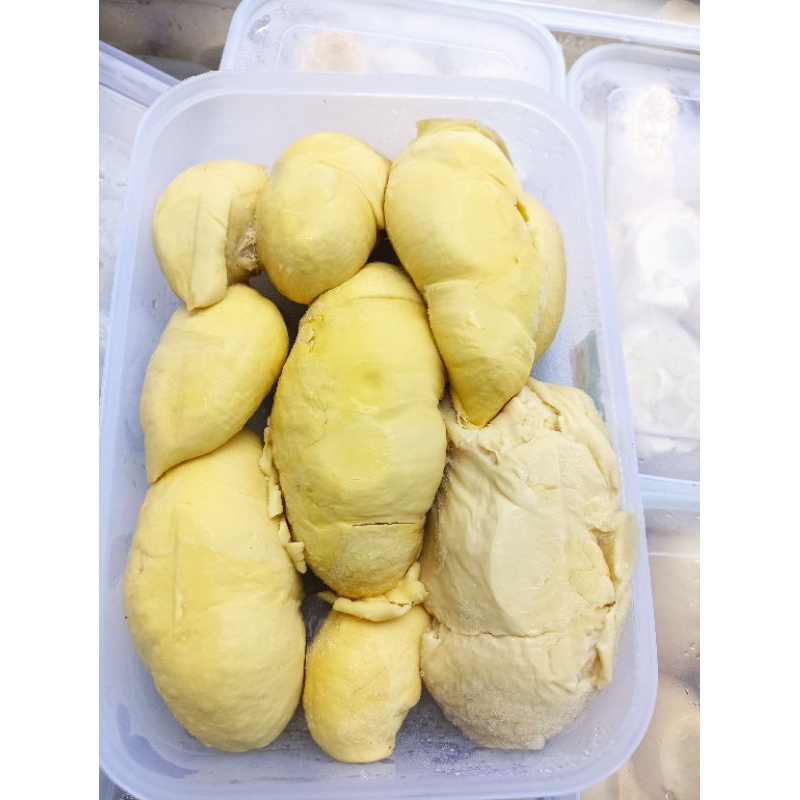 PAKET HEMAT 2 BOX Durian kupas medan 900 Ml  mateng pohon Rasa garansi manis dan Legit