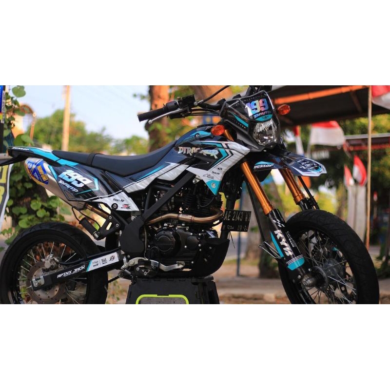 DECAL dtracker hitam putih fullbody