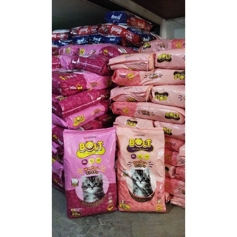 Bolt Mother Kitten Salmon 20kg makanan kucing - Kitten salmon