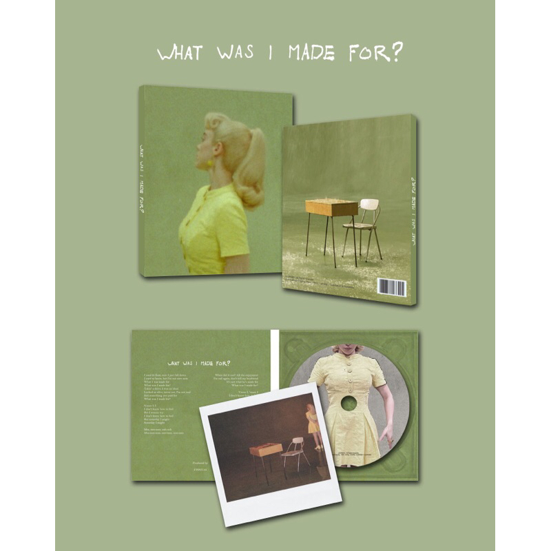 BILLIE EILISH - WHAT WAS I MADE FOR FANMADE CD SINGLE ALBUM , BILLIE EILISH CD , BILLIE EILISH ALBUM