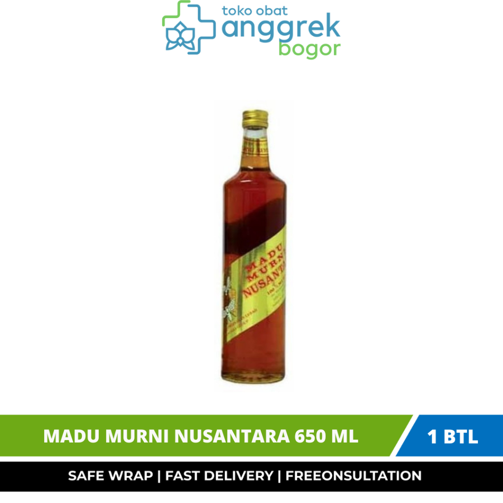 

MADU MURNI NUSANTARA 650 ML/MADU DAYA TAHAN TUBUH/MADU ASLI/MADU UNTUK BERBAGAI KELUHAN KESEHATAN