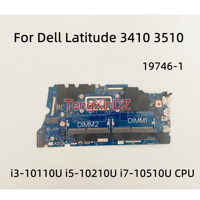Dell Latitude 3410 3510 Motherboard Laptop- Nama 19746-1 Meisn Mainboard Mobo