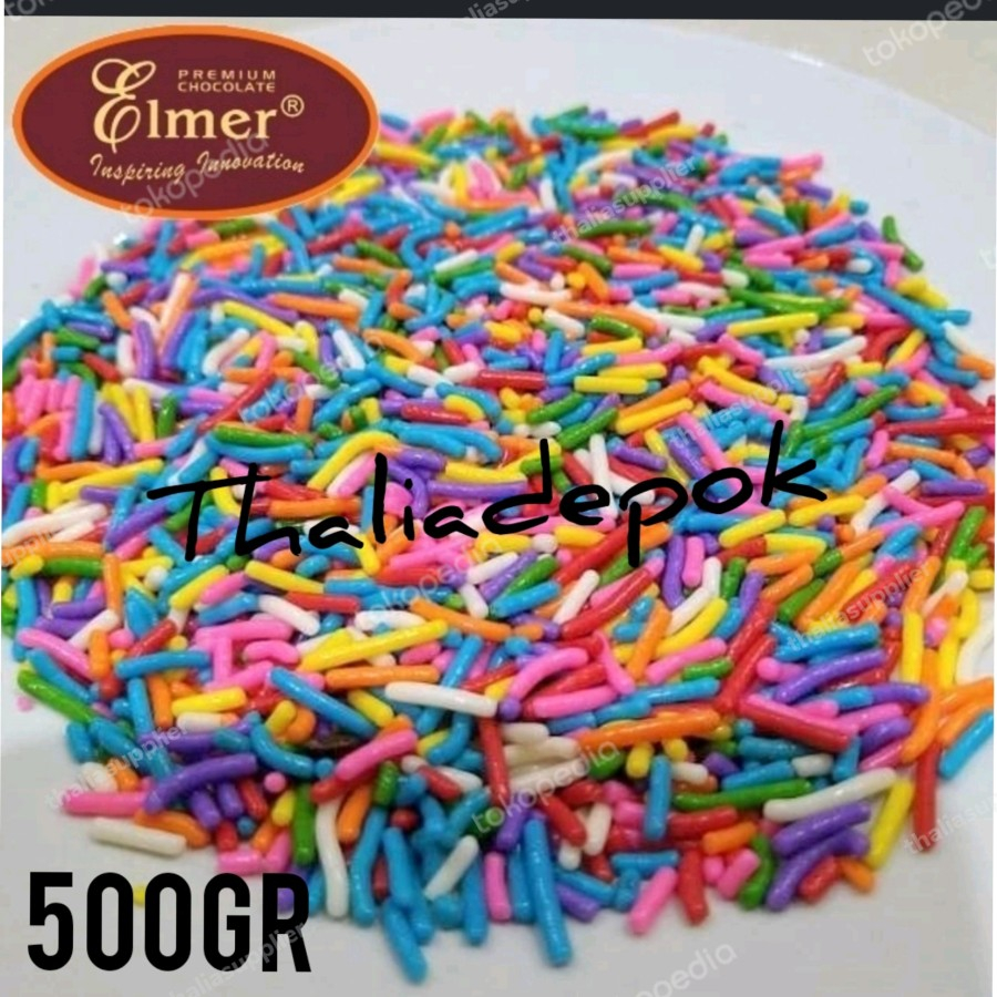 

ELMER MESIS WARNA WARNI/RAINBOW 500GR ECER, ENAK & TIDAK NGENDAL