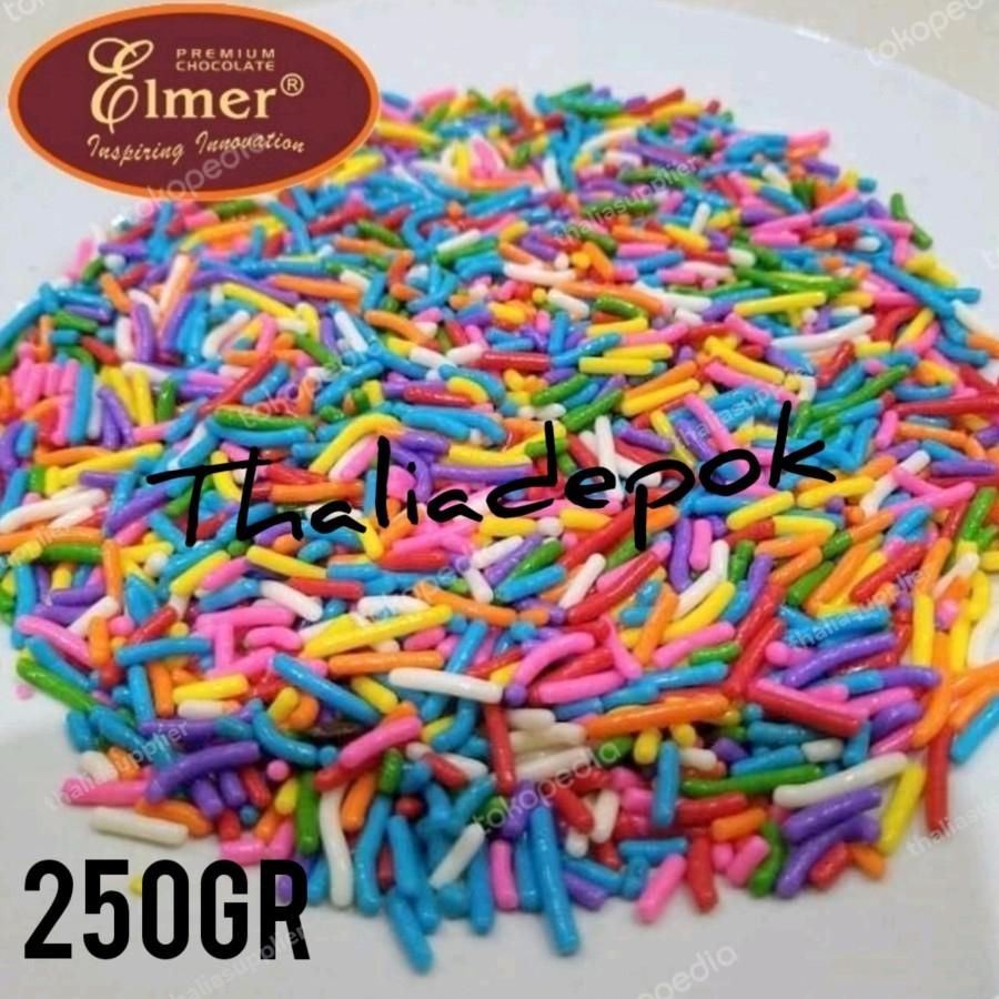 

ELMER MESIS WARNA WARNI/RAINBOW 250GR ECER, ENAK & TIDAK NGENDAL.