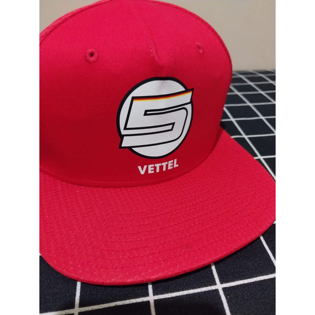 Topi Ferrari Sebastian Vettel, Flatbrim Cap 2019