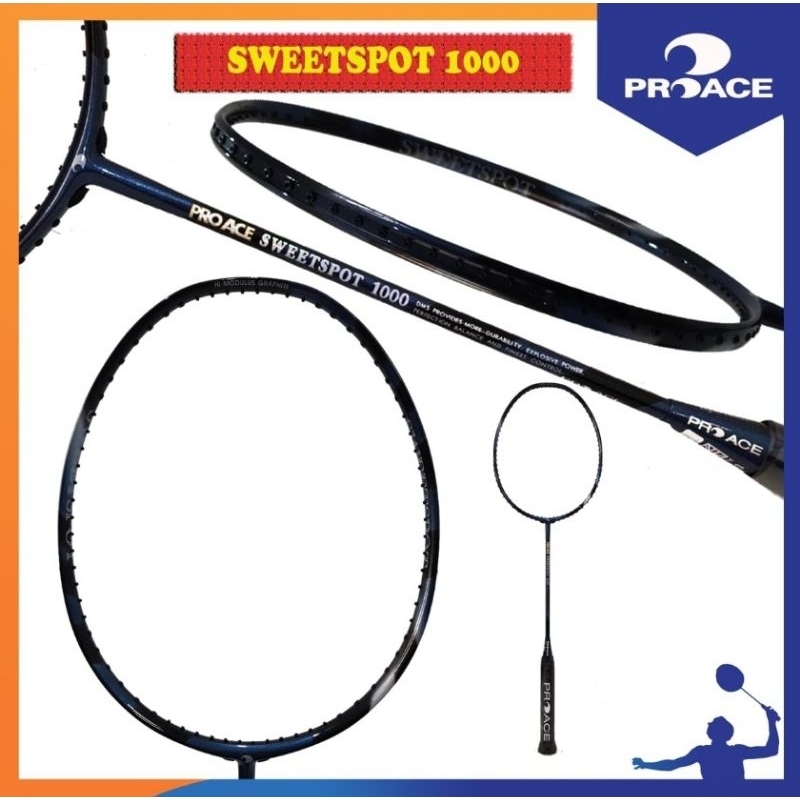 Pro Ace Sweetspot 1000 (Raket+Stargrip) // Raket Pro ace Sweet Sport 1000 Original
