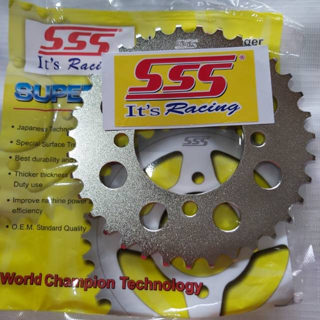 gear belakang sss tipis 415 jupiter burhan ukuran 36 t