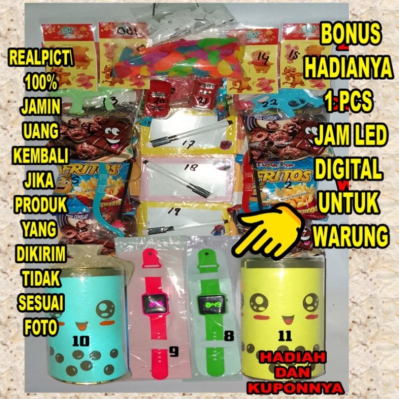 Mainan Warung Lotre Berhadiah Isi 100 Kupon